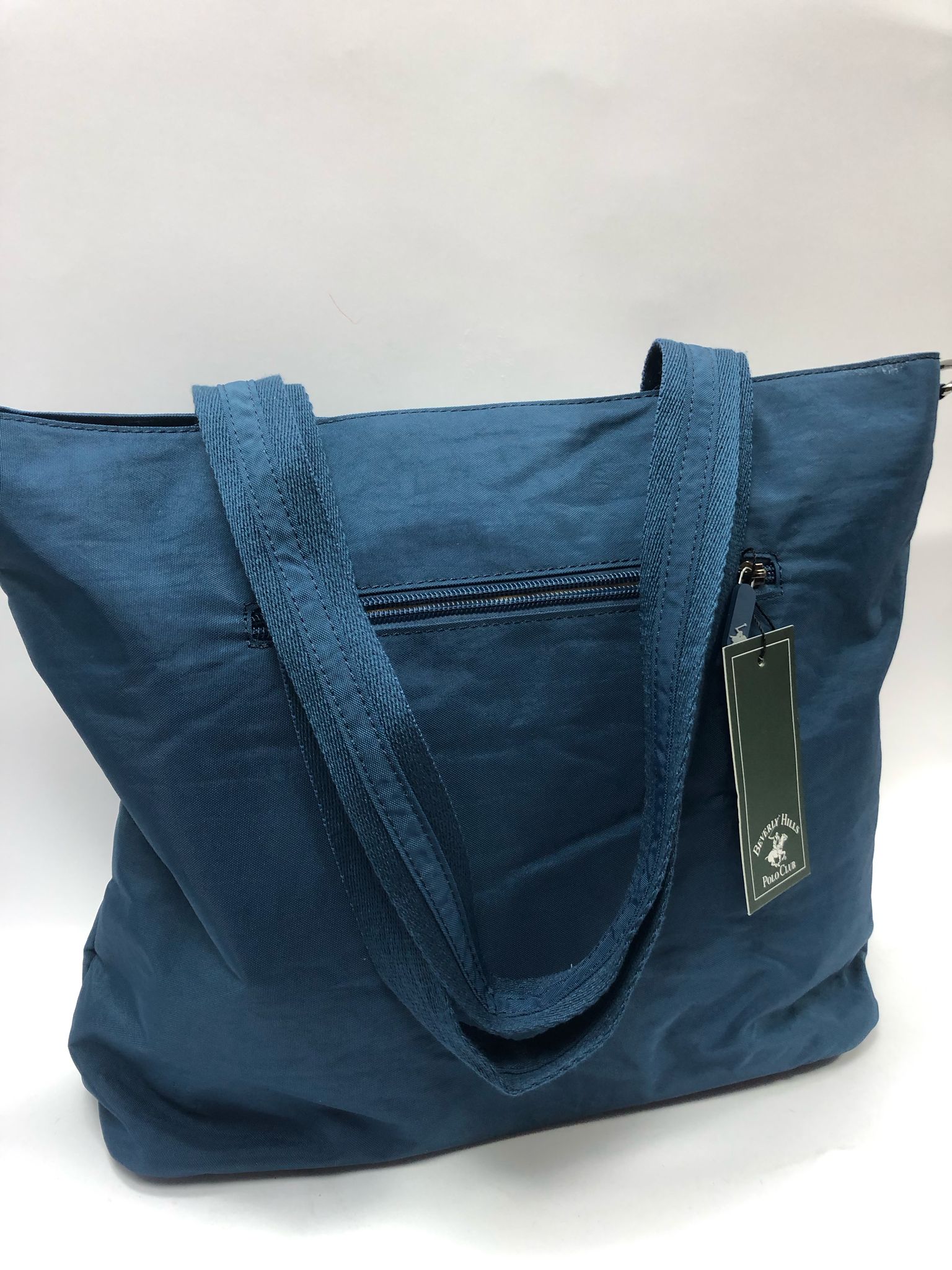 Borsa donna di beverly hills polo club bh-3957 nero/ blu/beige