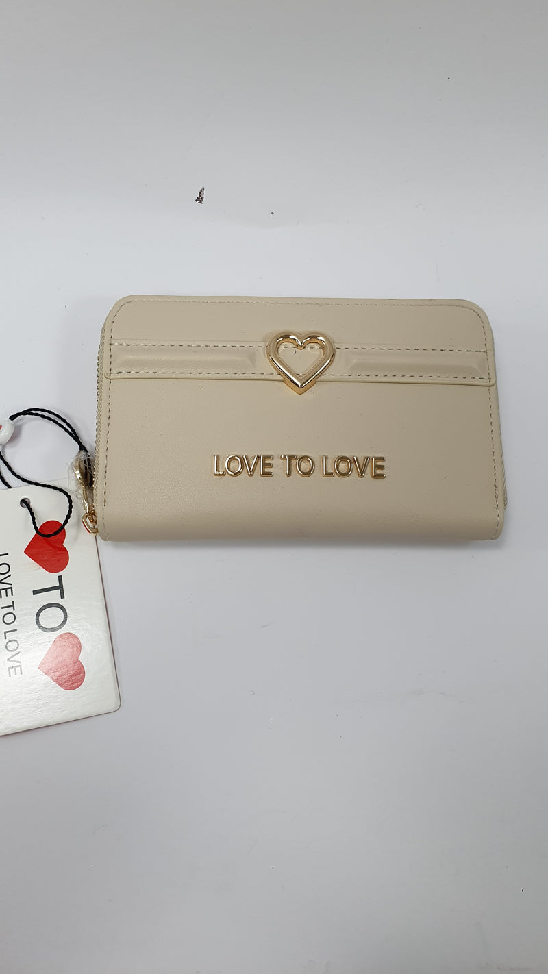 Portafoglio piccolo donna di love to love lo-544 beige