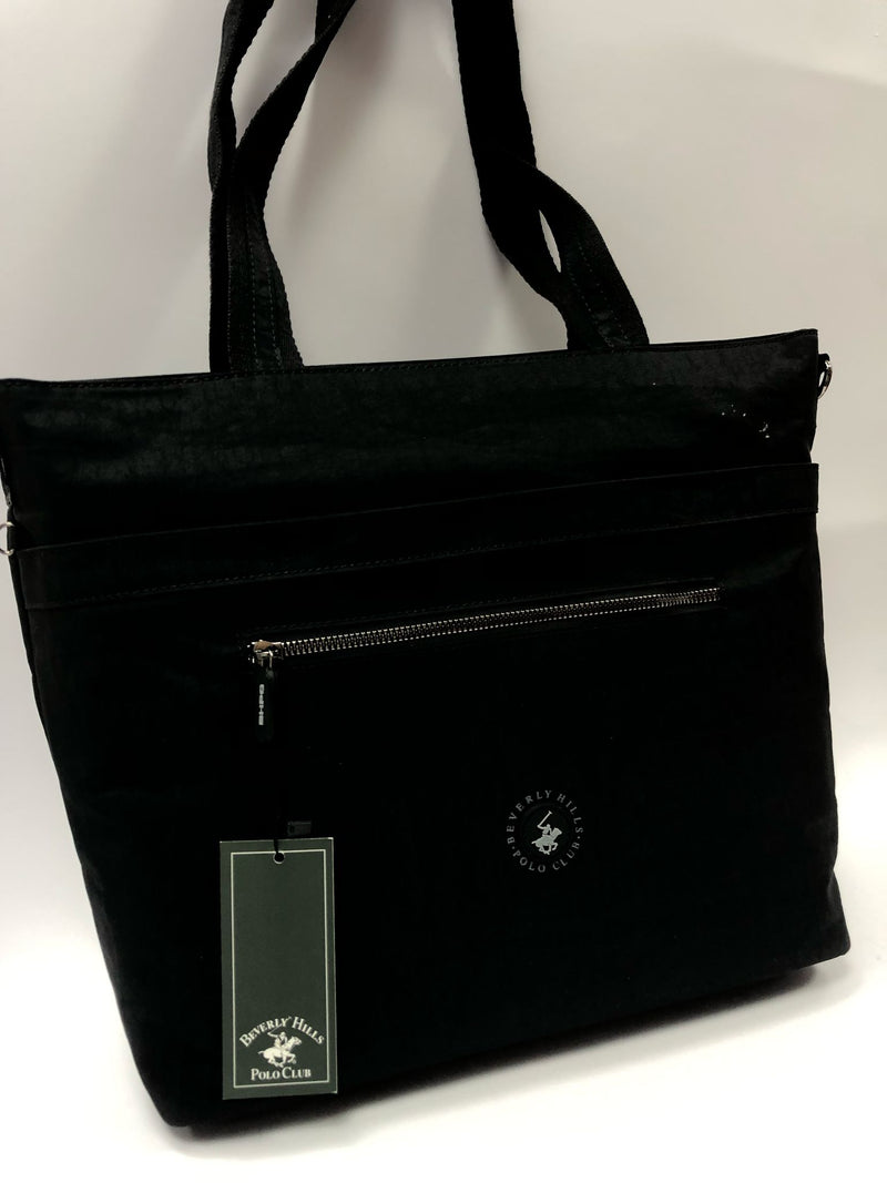 Borsa donna di beverly hills polo club bh-3957 nero/ blu/beige