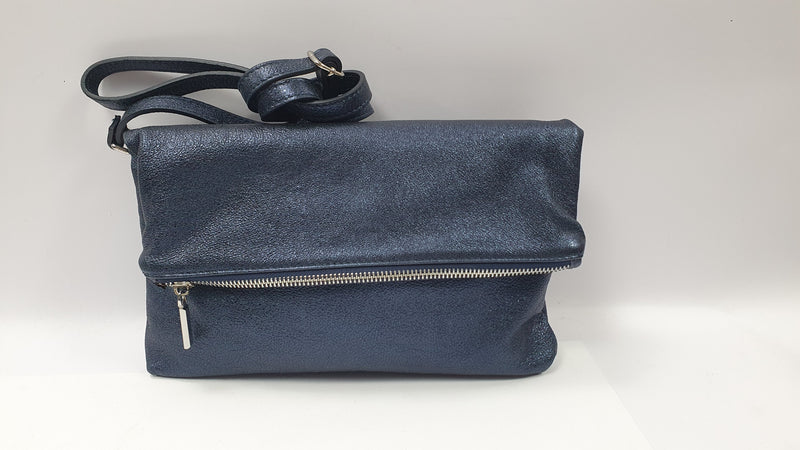 Borsa tracolla pelletteria veneta F815 blu