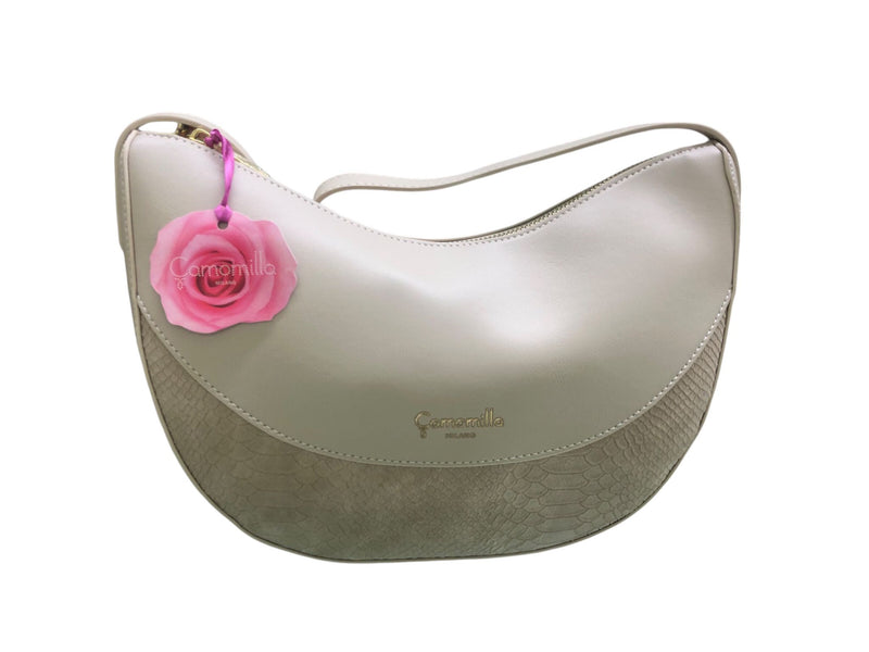 Borsa a spalla Emma di camomilla Milano off white