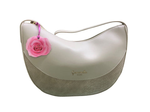 Borsa a spalla Emma di camomilla Milano off white