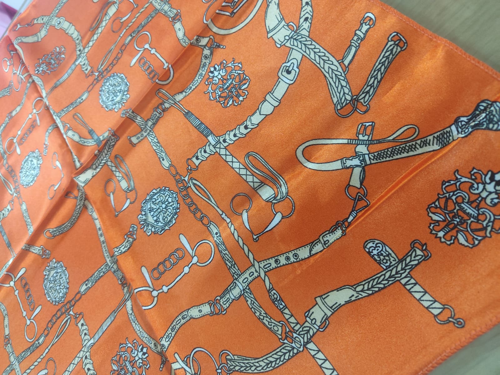 Foulard donna gemir quadrato arancio