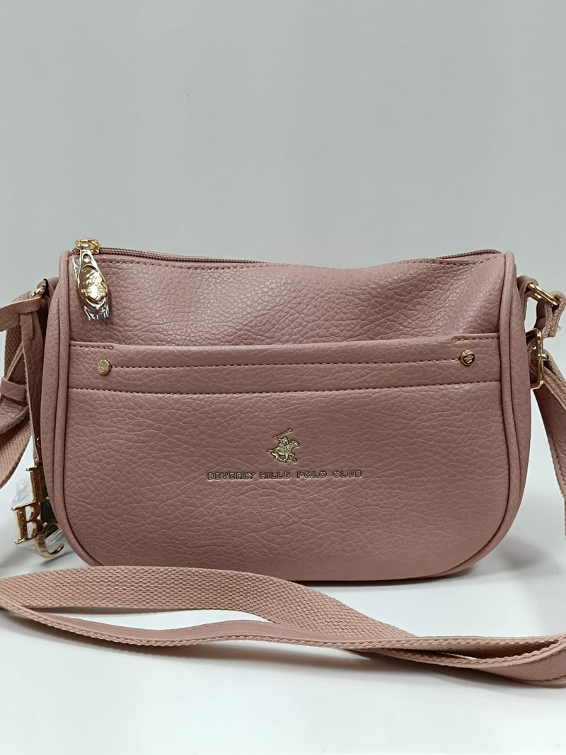 Borsa donna a tracolla di beverly hills polo club BH-3736 cipria/ nero/ panna/bianco/ lilla/blu/ celeste/ ocra