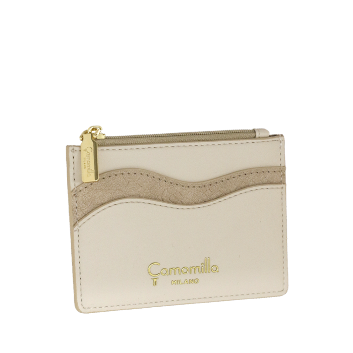 Portacarte zip emma marrone di camomilla Milano