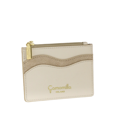 Portacarte zip emma marrone di camomilla Milano