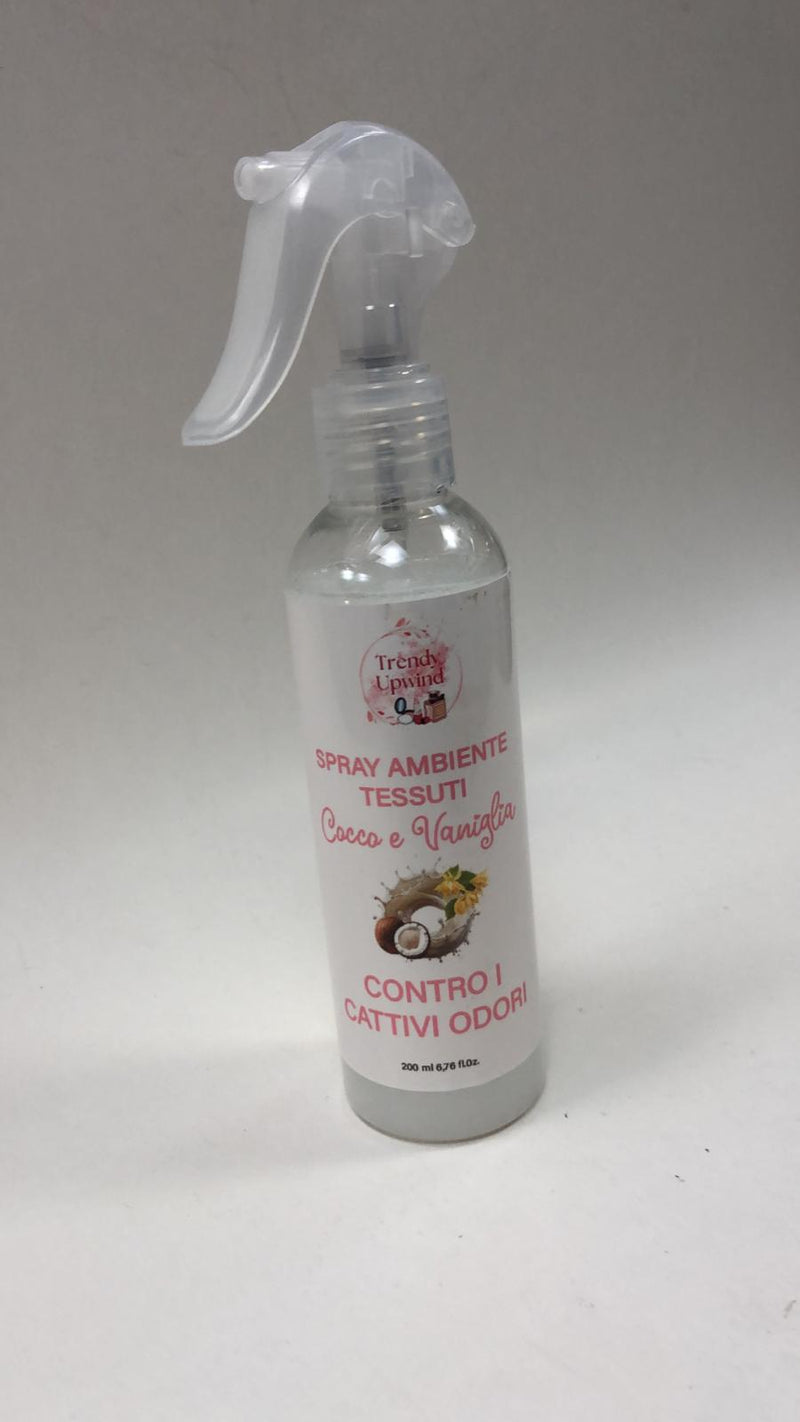 Spray per ambienti e tessuti trendy upwind 200ml cocco e vaniglia/ bianco latte