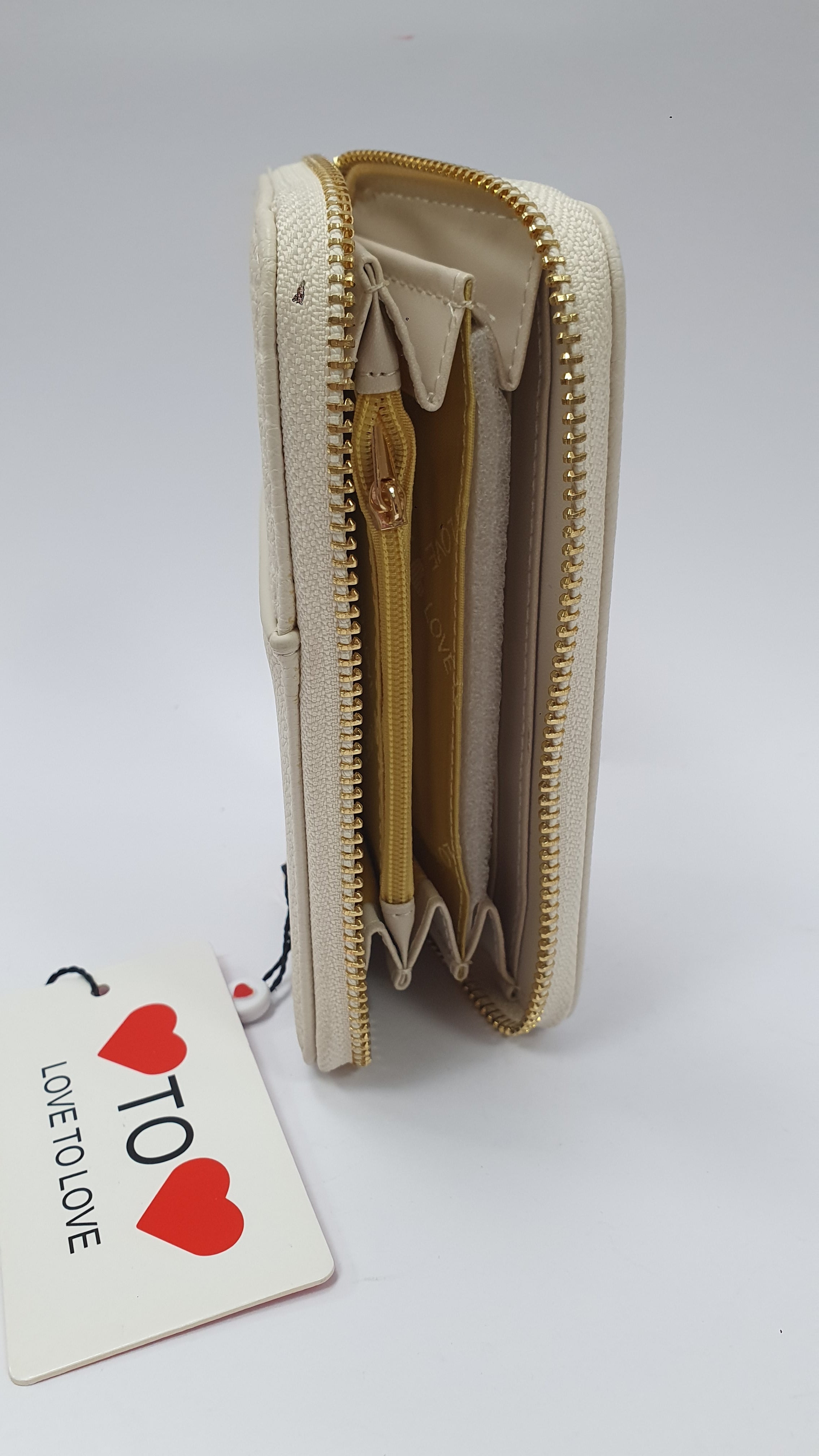 Portafoglio donna piccolo love to love lo-134 beige