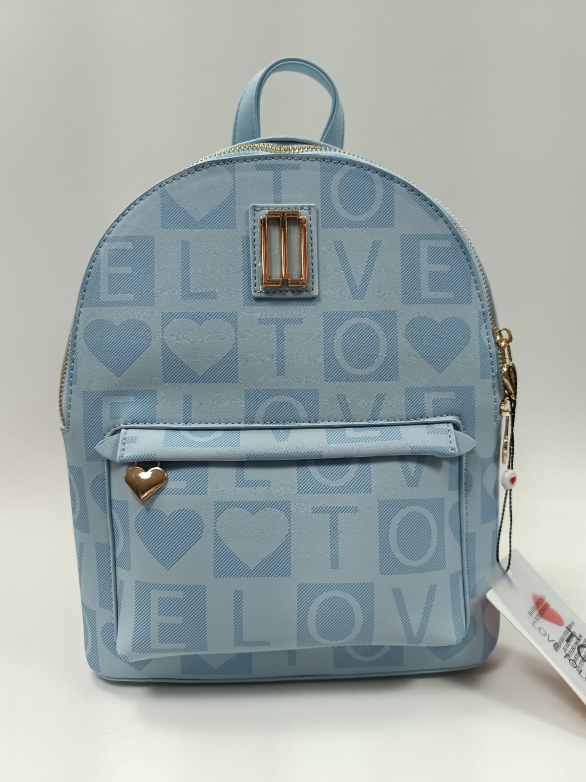 Zaino donna love to love LO453 bianco/ azzurro