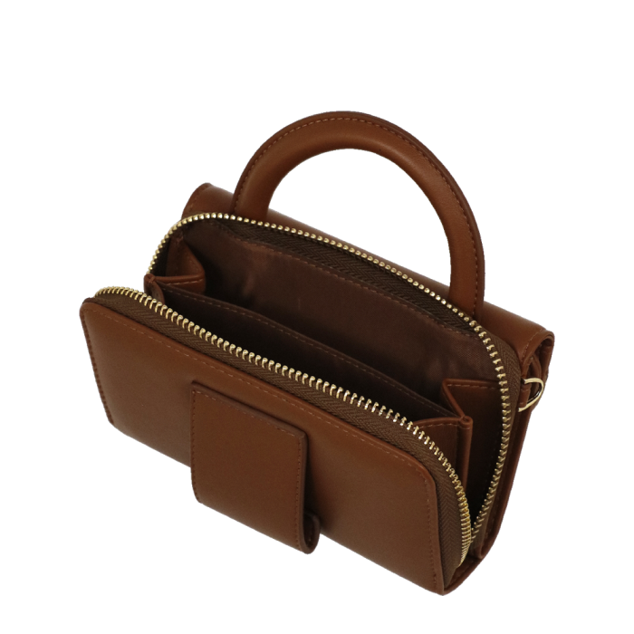 Borsa portafoglio emma di camomilla milano marrone/ off white