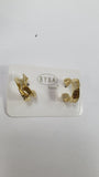 Orecchino donna byba bijoux cerchio ondulato oro cod.335