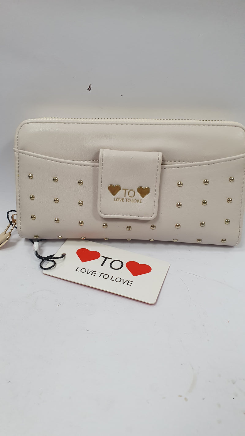portafoglio donna  love to love art. LO-195 panna