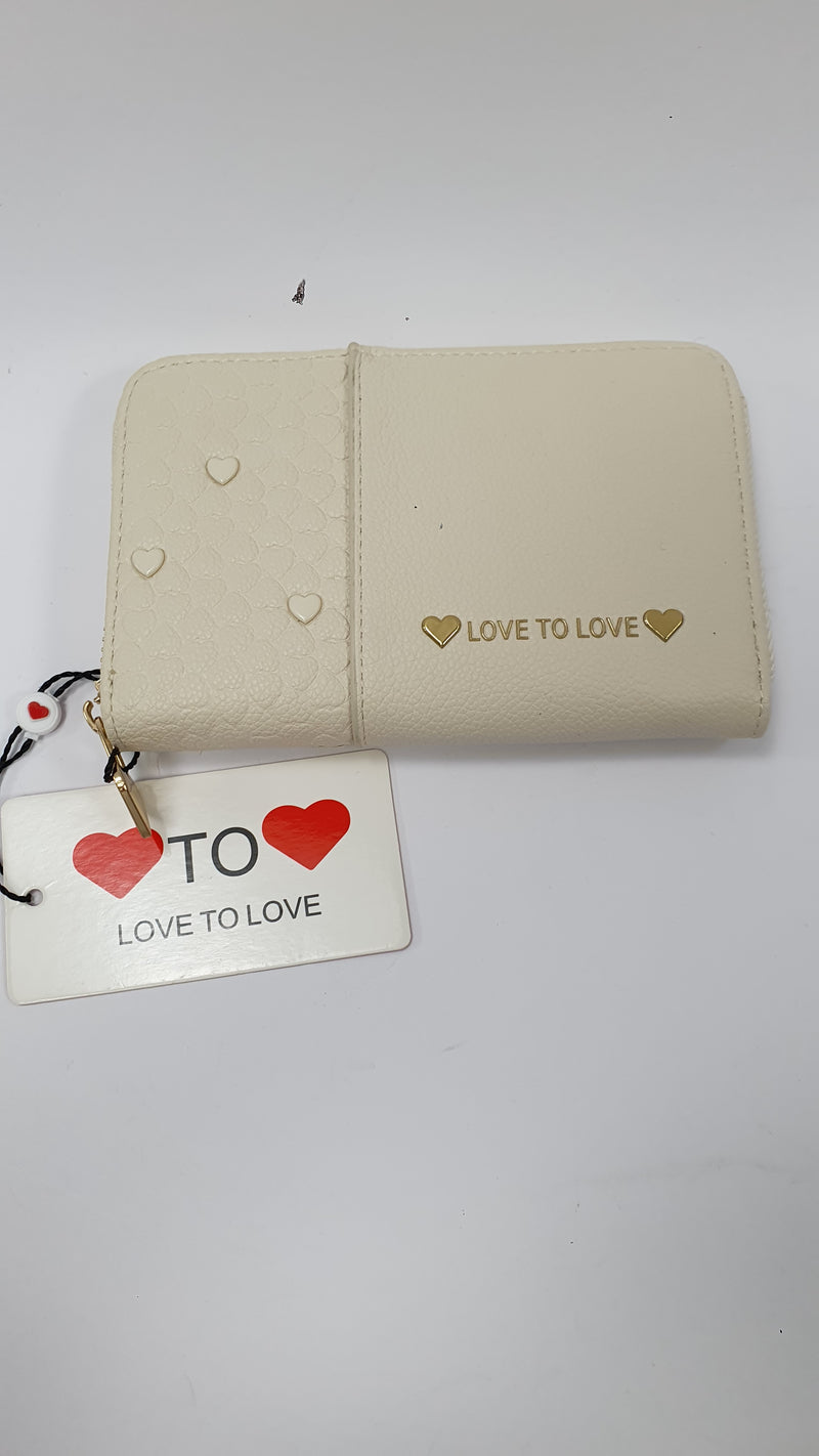 Portafoglio donna piccolo love to love lo-134 beige