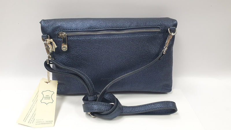Borsa tracolla pelletteria veneta F815 blu