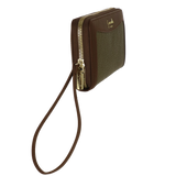 Portafoglio zip L bree di camomilla milano verde/ rosa/ nero