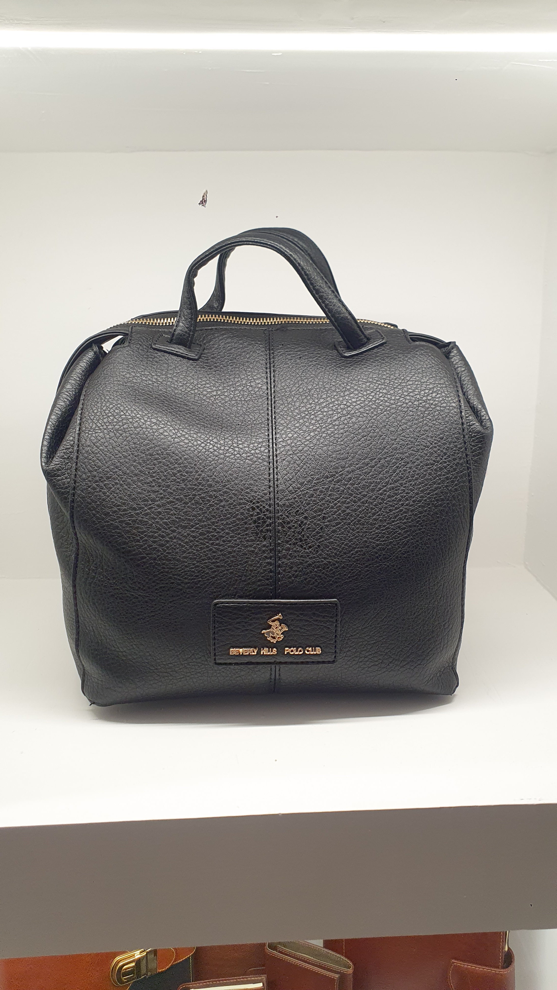 zaino odonna beverly hills polo clu bh-4223 blu navy/nero/ cuoio