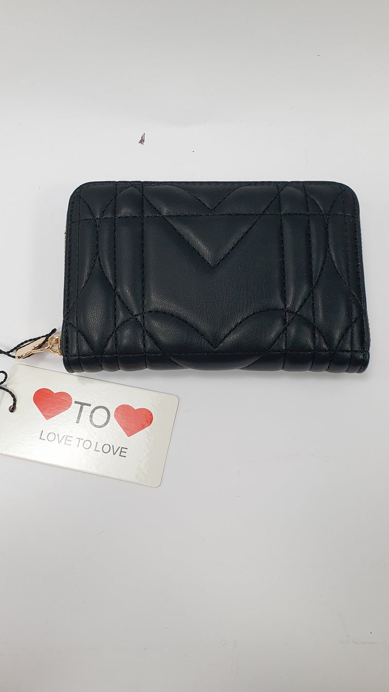 Portafoglio piccolo donna di love to love lo-444 nero / bianco