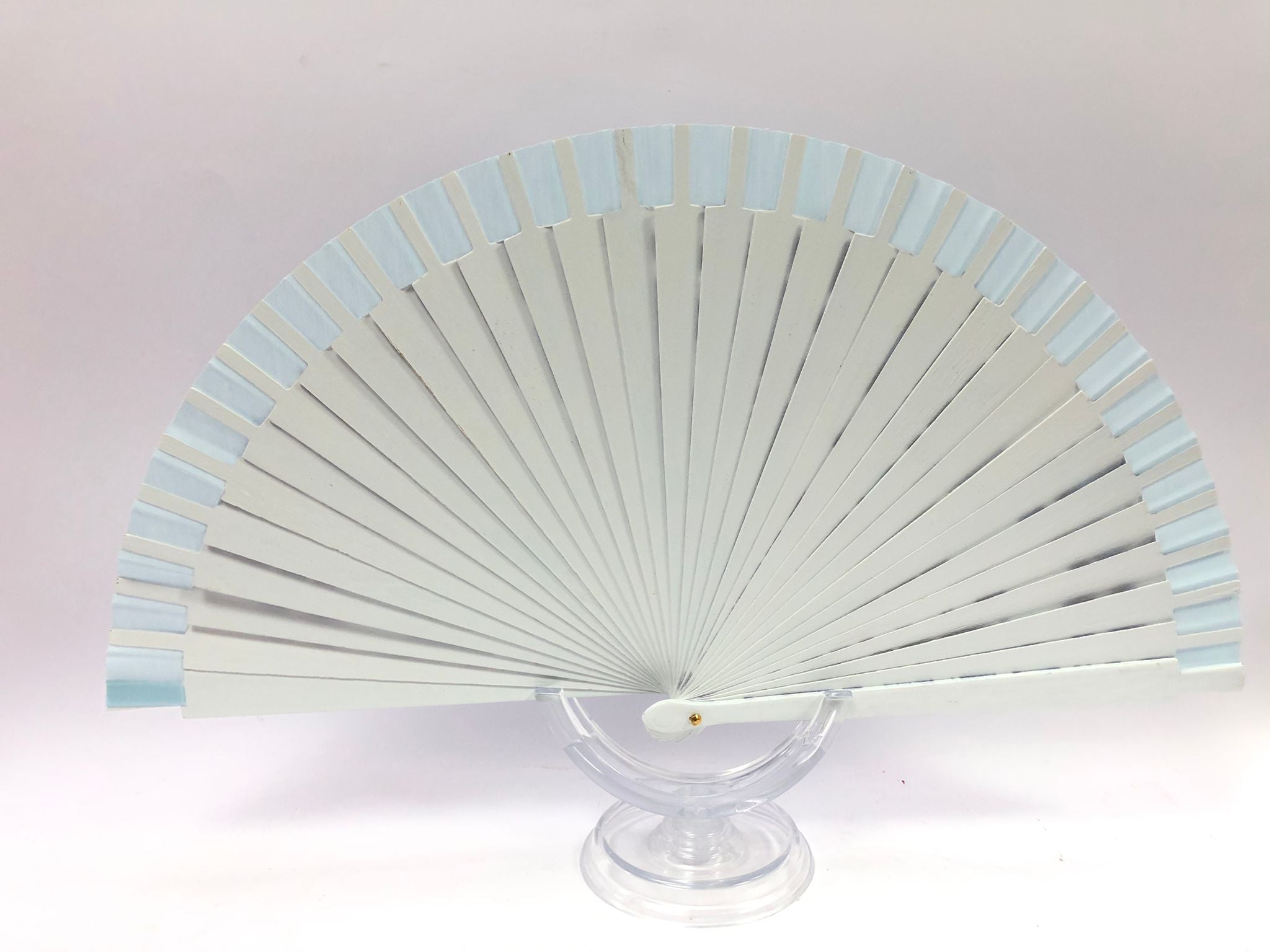 Ventaglio made in italy bianco e blu