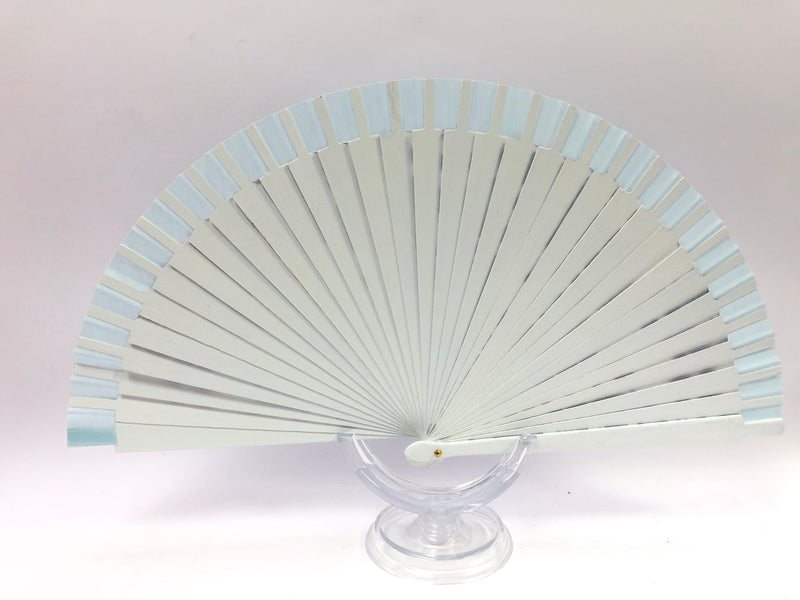 Ventaglio made in italy bianco e blu