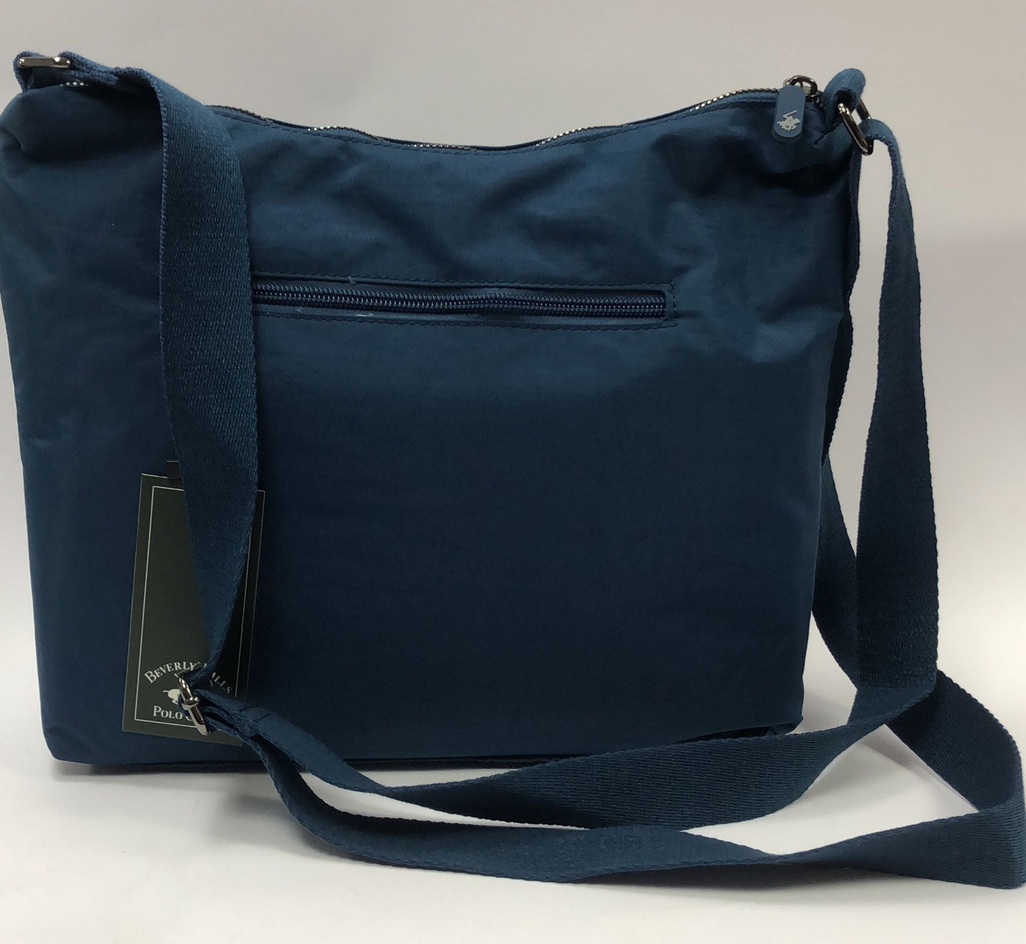 Borsa donna di beverly hills polo club bh-3958 beige/ blu/ nero