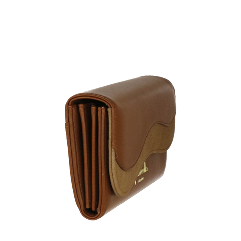 Portafoglio L emma di camomilla Milano marrone/off white