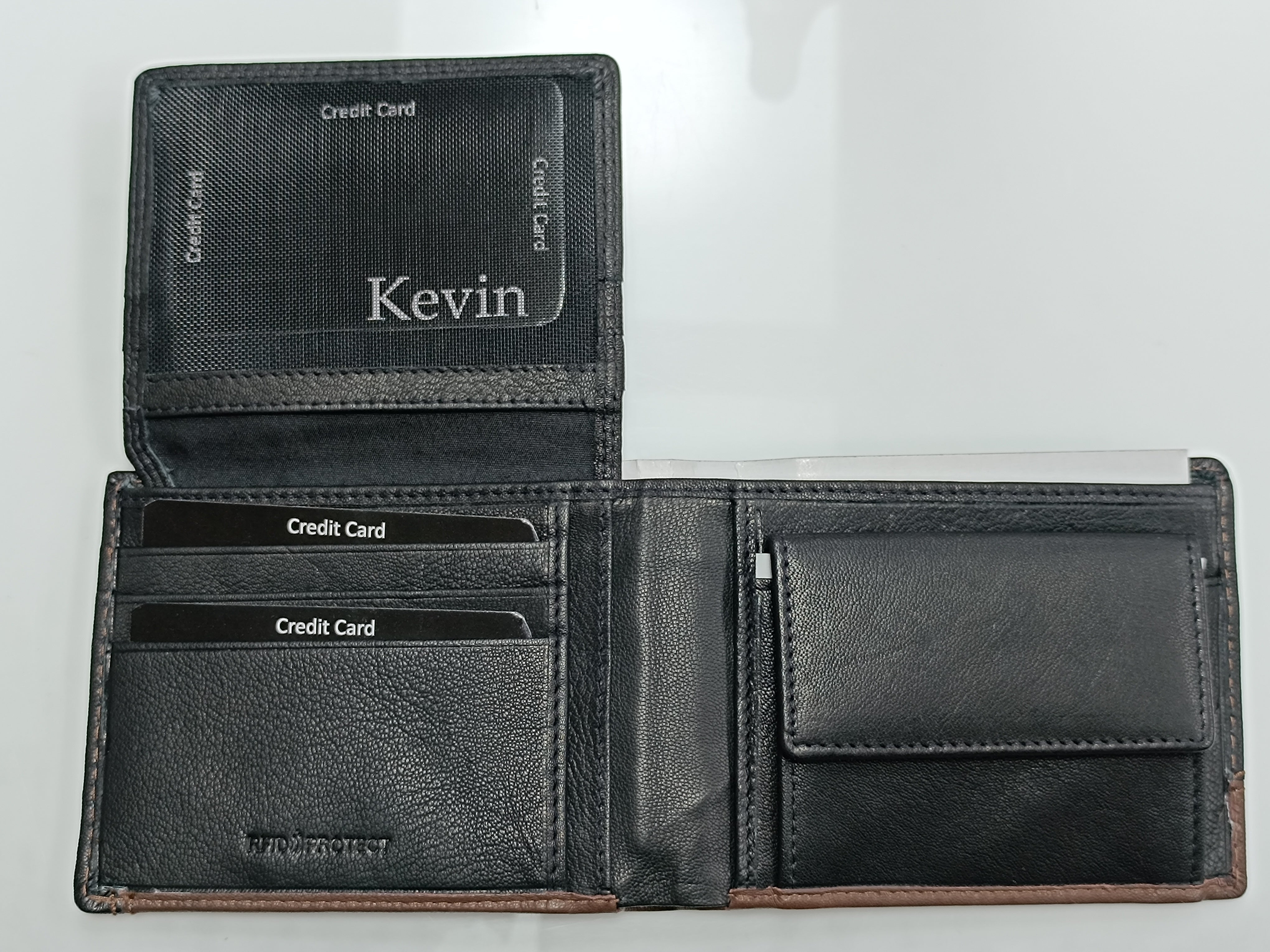 KEVIN portafoglio uomo NERO/MARRONE