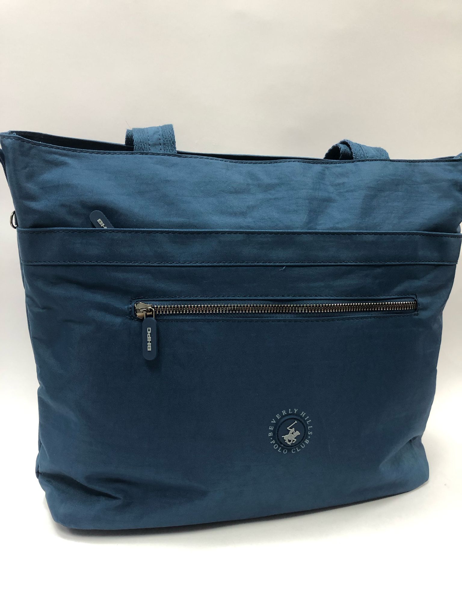 Borsa donna di beverly hills polo club bh-3957 nero/ blu/beige