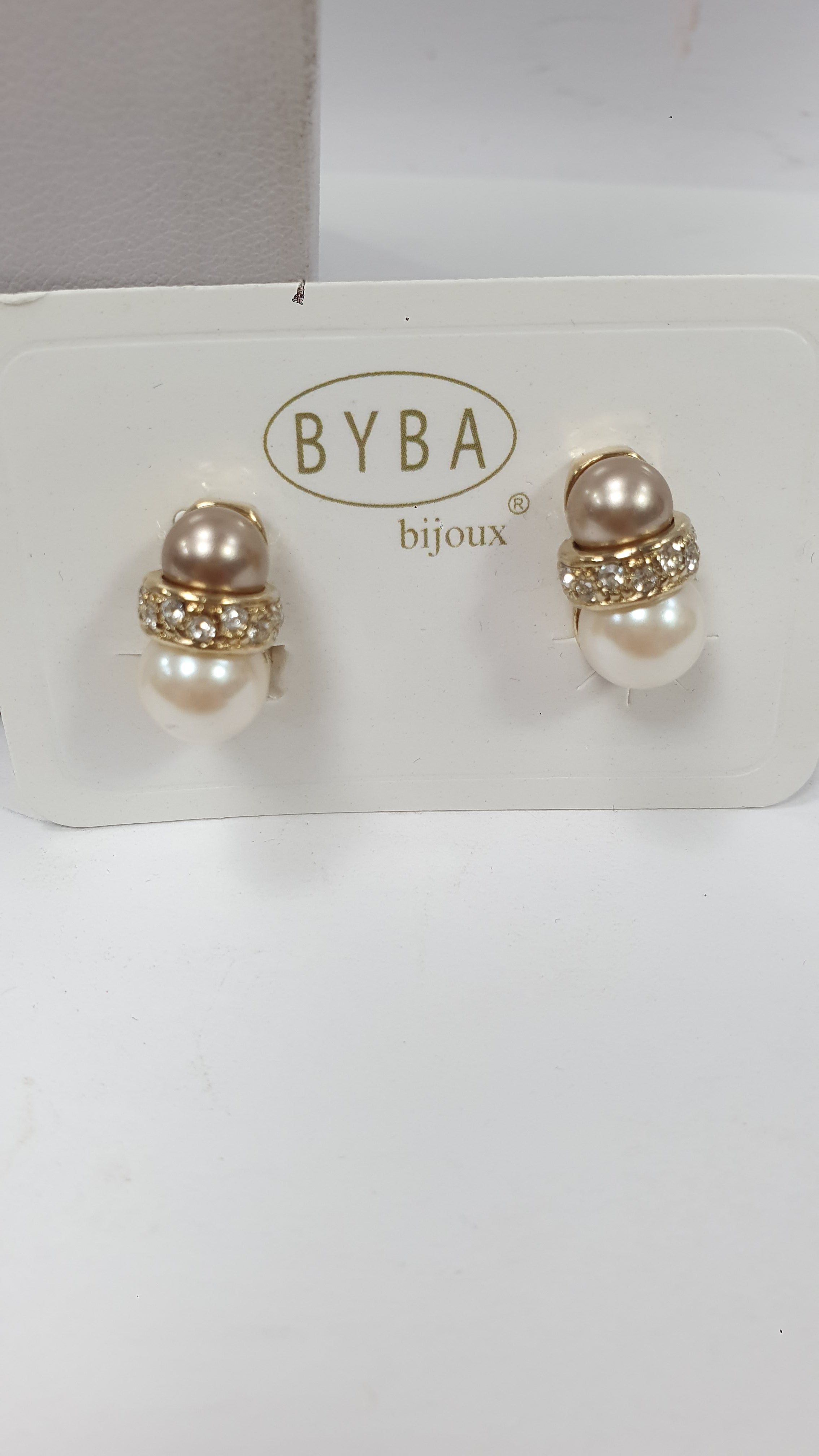 Orecchini clip byba bijoux  perle Cod.101