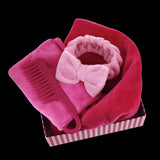 Set da bagno camomilla Milano a tinta unita cod.64148 rosa/ lilla/ azzurro/ marrone