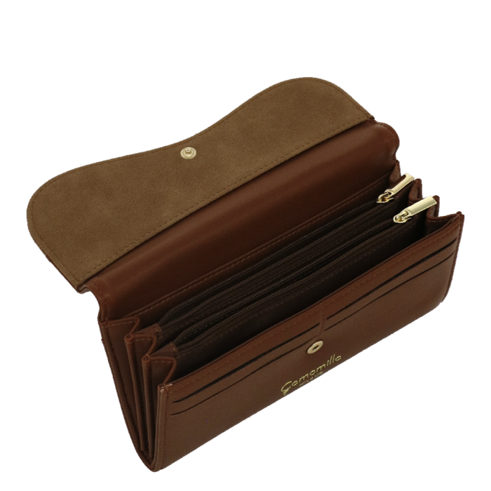 Portafoglio L emma di camomilla Milano marrone/off white