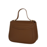 Borsa tracolla/ patta M Emma marrone/ off white