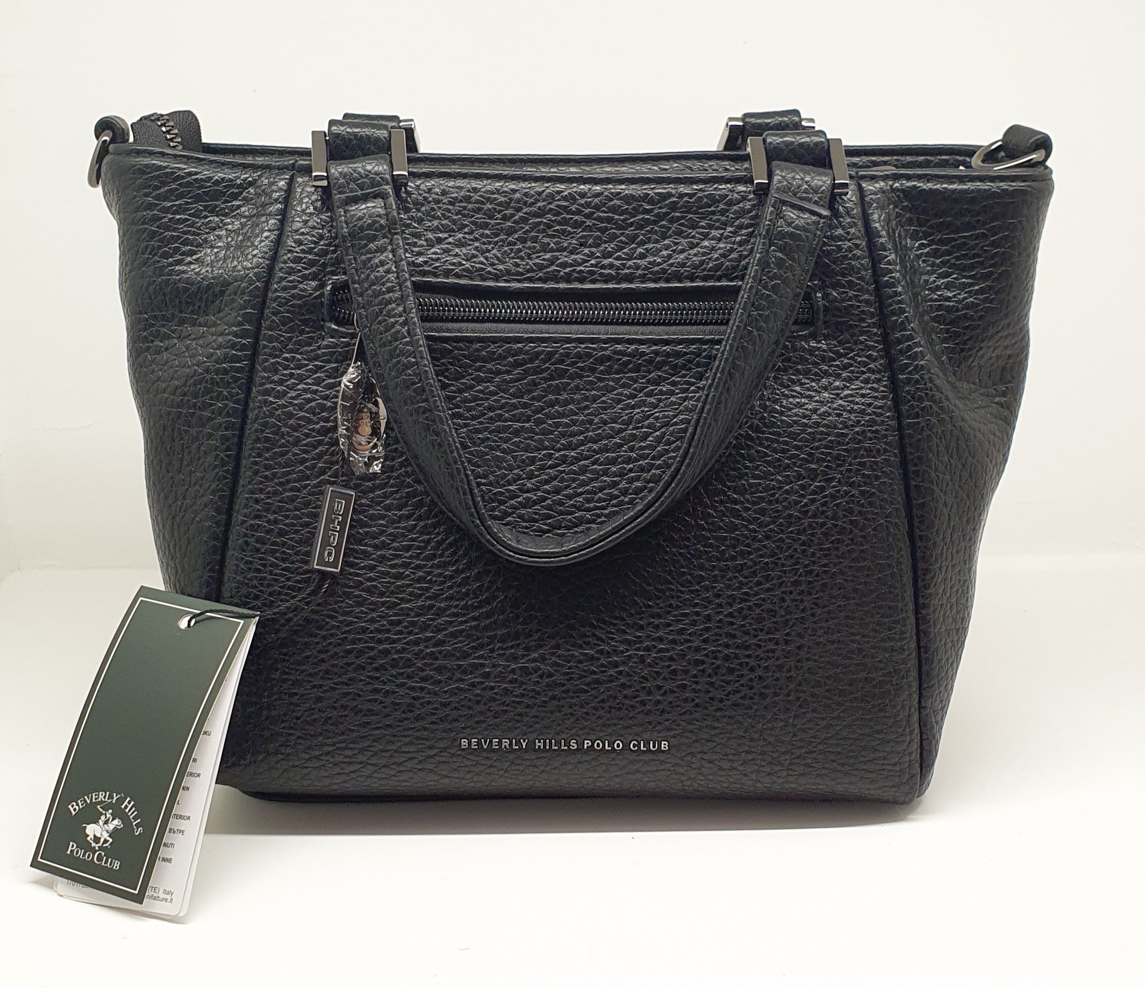beverly hills polo club borsa donna bh-4293 dark brown/nero