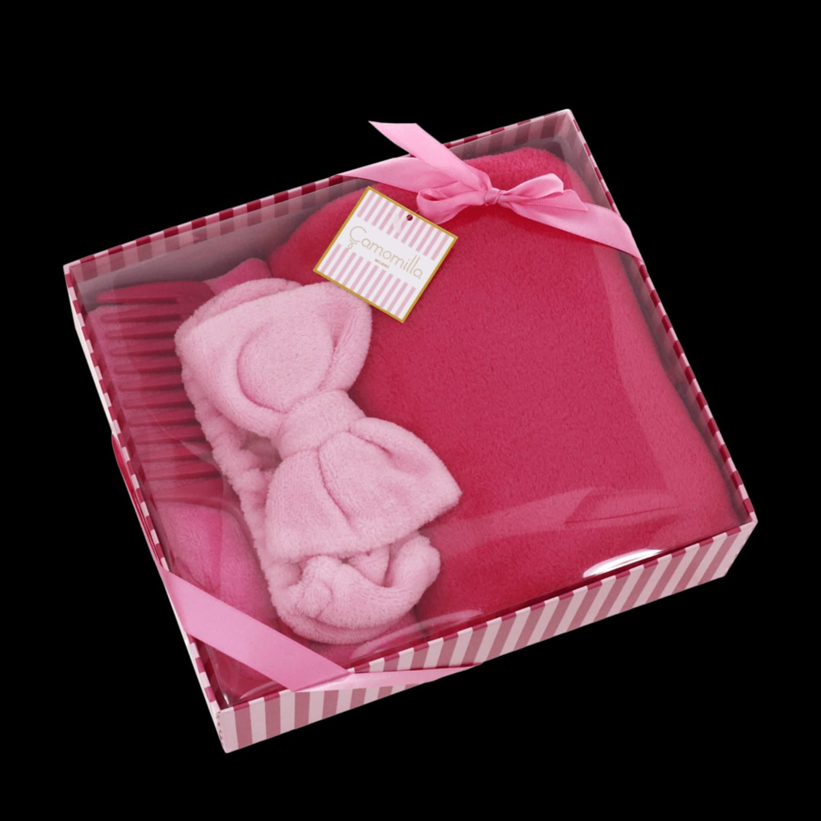 Set da bagno camomilla Milano a tinta unita cod.64148 rosa/ lilla/ azzurro/ marrone