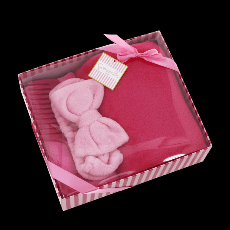 Set da bagno camomilla Milano a tinta unita cod.64148 rosa/ lilla/ azzurro/ marrone
