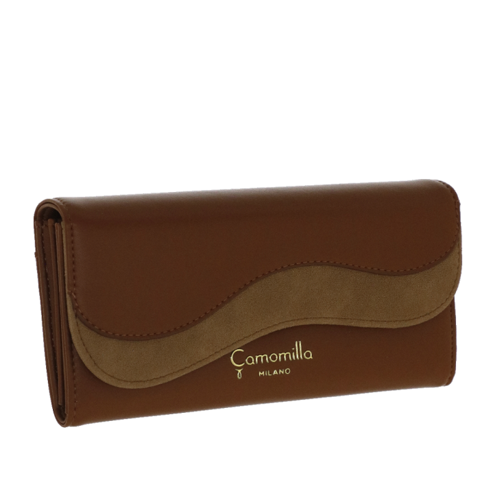 Portafoglio L emma di camomilla Milano marrone/off white