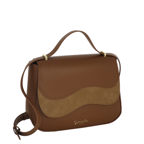 Borsa tracolla/ patta M Emma marrone