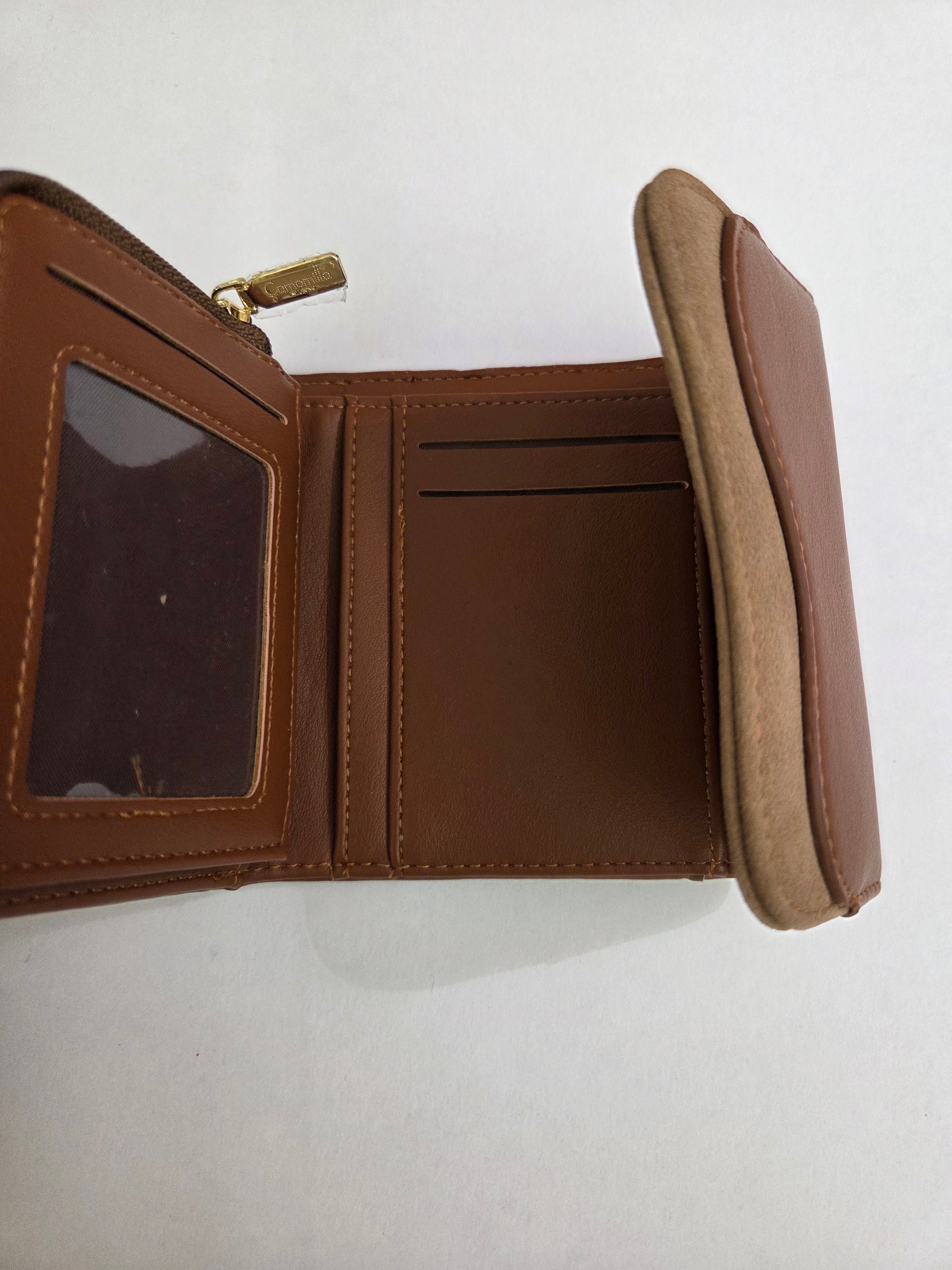 Portafoglio s emma di camomilla Milano marrone/ off white