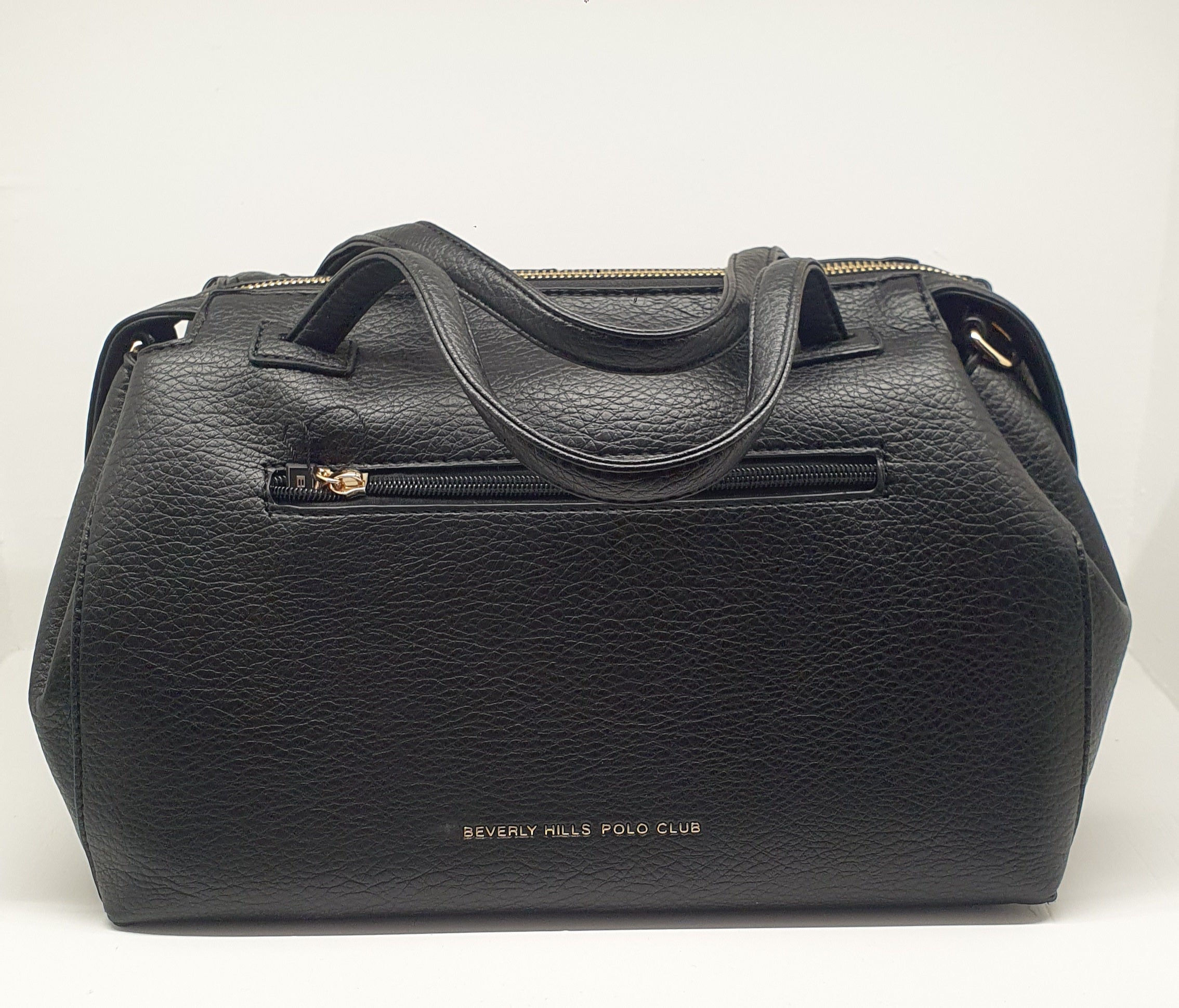 borsa donna beverly hills polo club bh-4221 blu navy/nero / cuoio