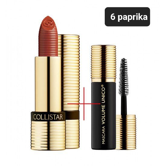 Rossetto unico + mascara volume unico di collistar 6/15/17/18