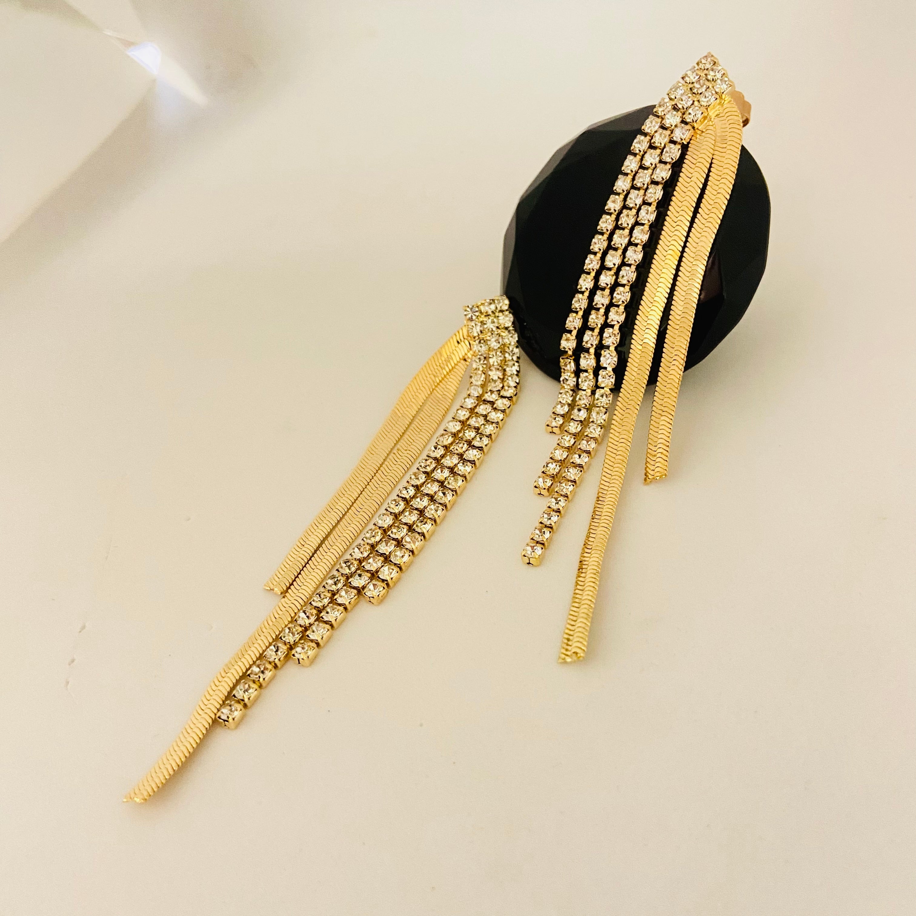 Orecchini pendenti di byba bijoux oro/ argento