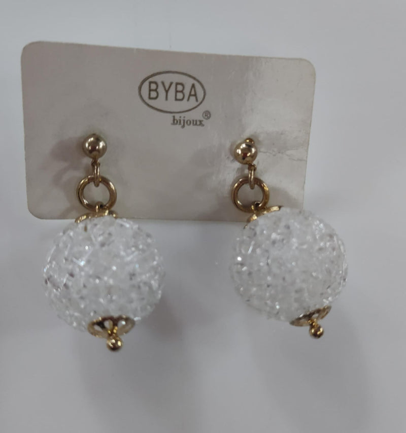 Orecchini donna byba bijoux bianchi