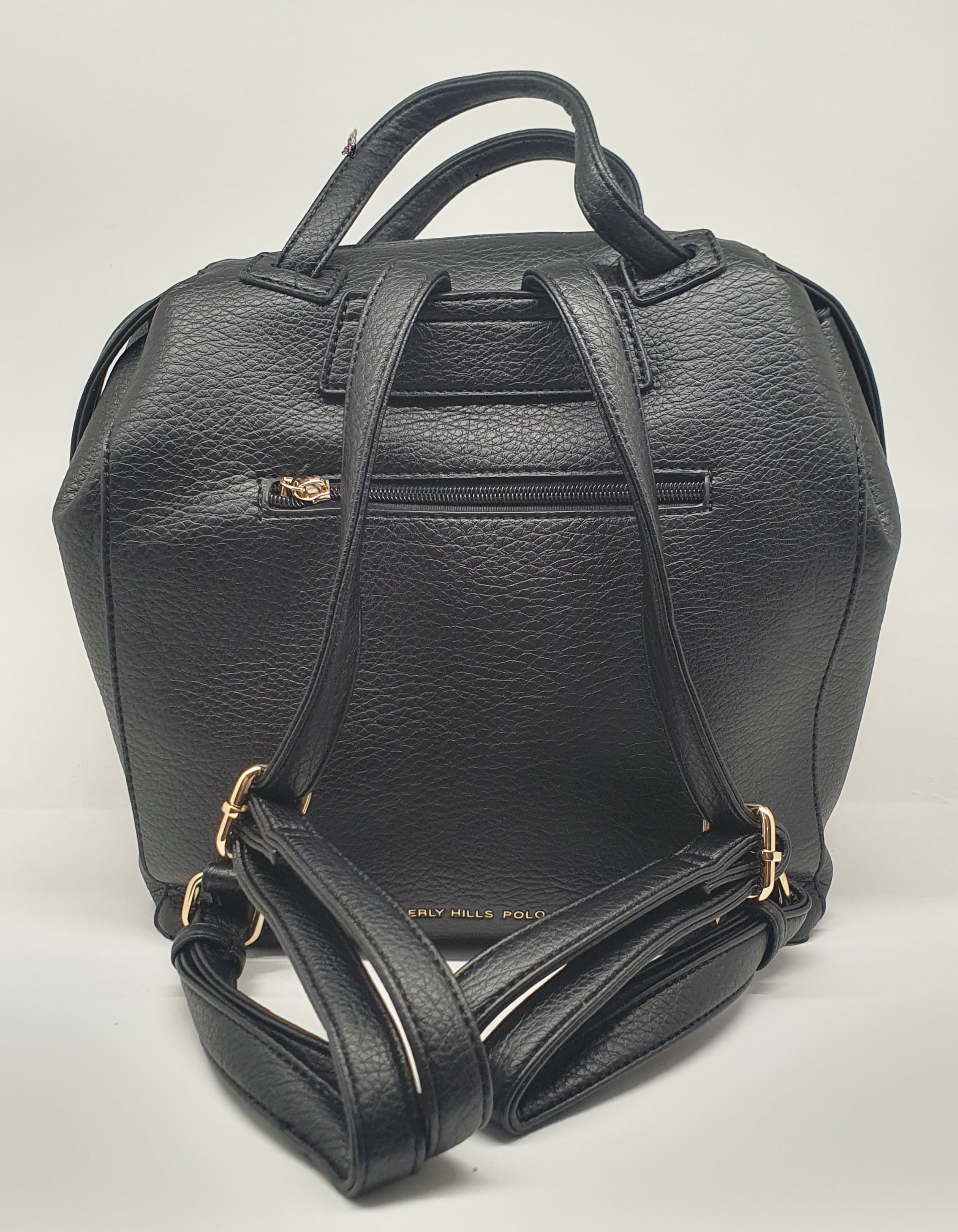 zaino odonna beverly hills polo clu bh-4223 blu navy/nero/ cuoio