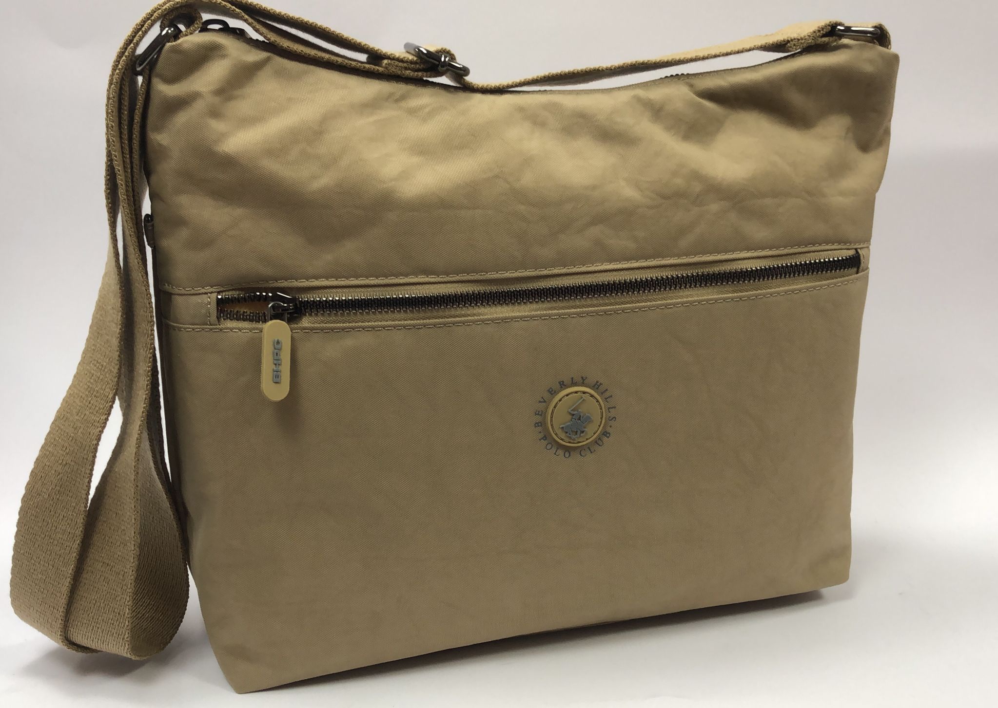 Borsa donna di beverly hills polo club bh-3958 beige/ blu/ nero