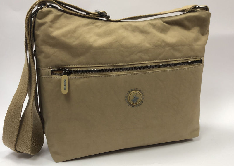 Borsa donna di beverly hills polo club bh-3958 beige/ blu/ nero