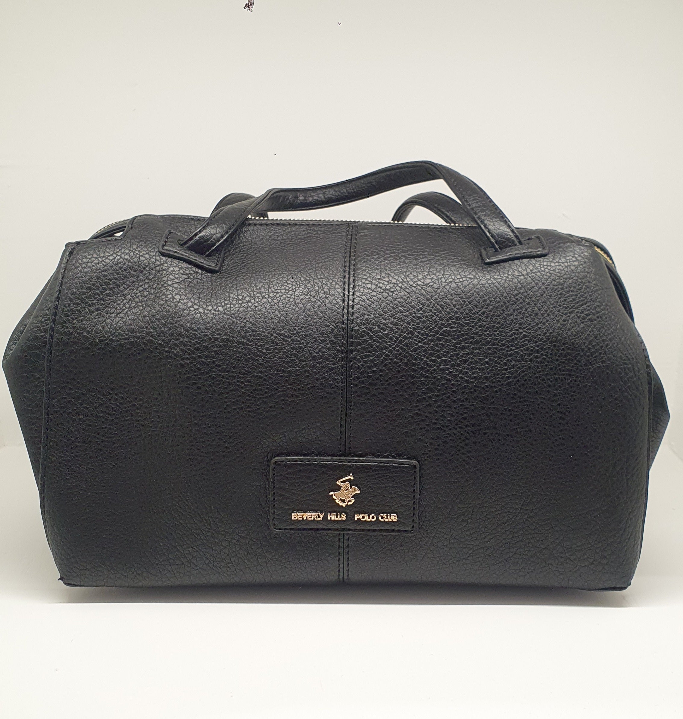borsa donna beverly hills polo club bh-4221 blu navy/nero / cuoio