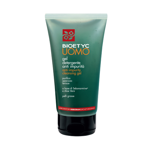 Gel Detergente Anti impurità Uomo DEBORAH BIOETYC -  a base di Sebonormine e Aloe Vera