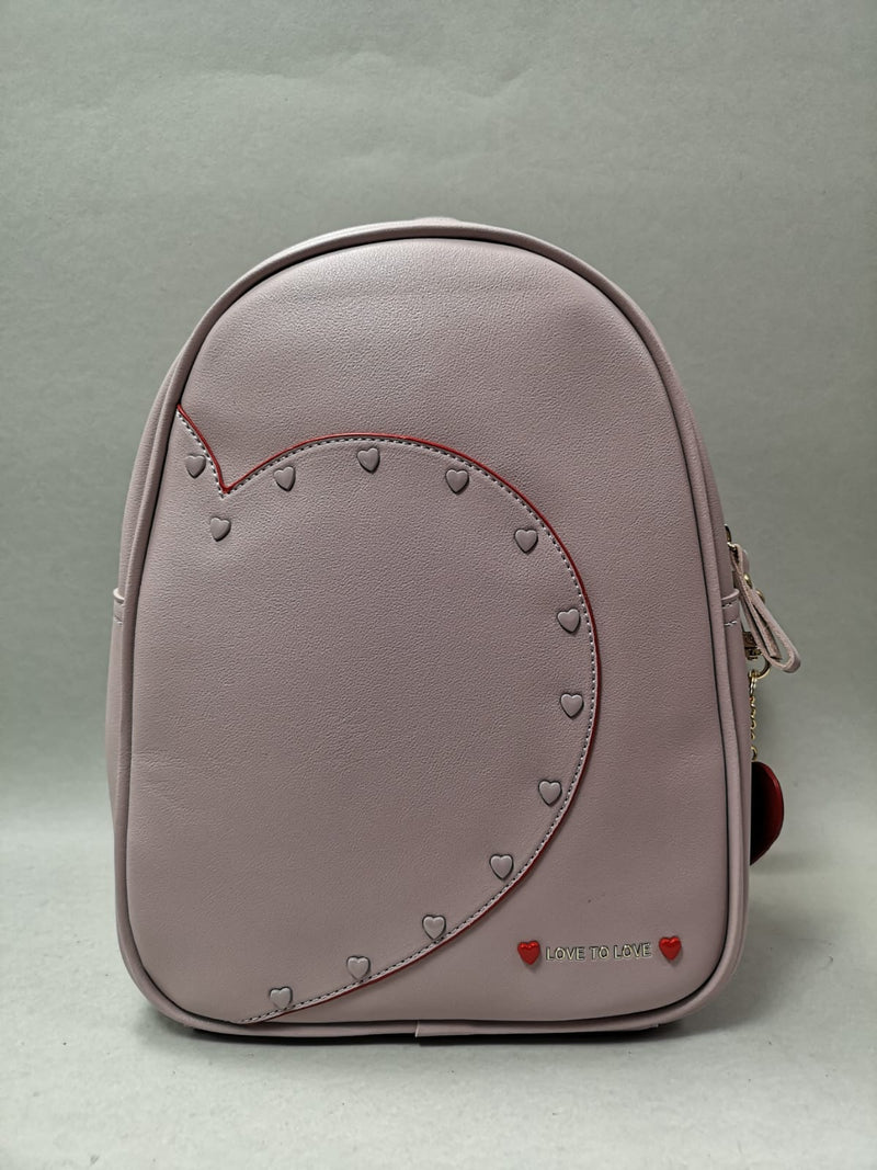 zaino donna della linea love to love cod. LO-142 col. beige,cipria,rosa,bianco,nero