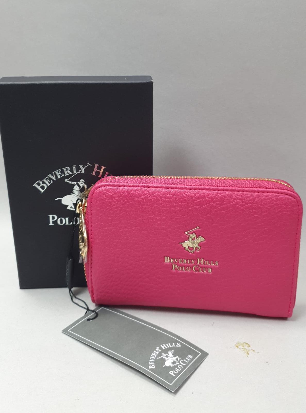 portafoglio donna di beverly hills polo club bh-3245 fucsia/ nero/ cipria/ beige