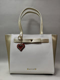 borsa a spalla donna linea love to love art. LO-111 bianco-cipria/ bianco-oro