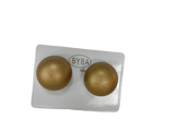 Byba Orecchini Bottone Oro Satinato